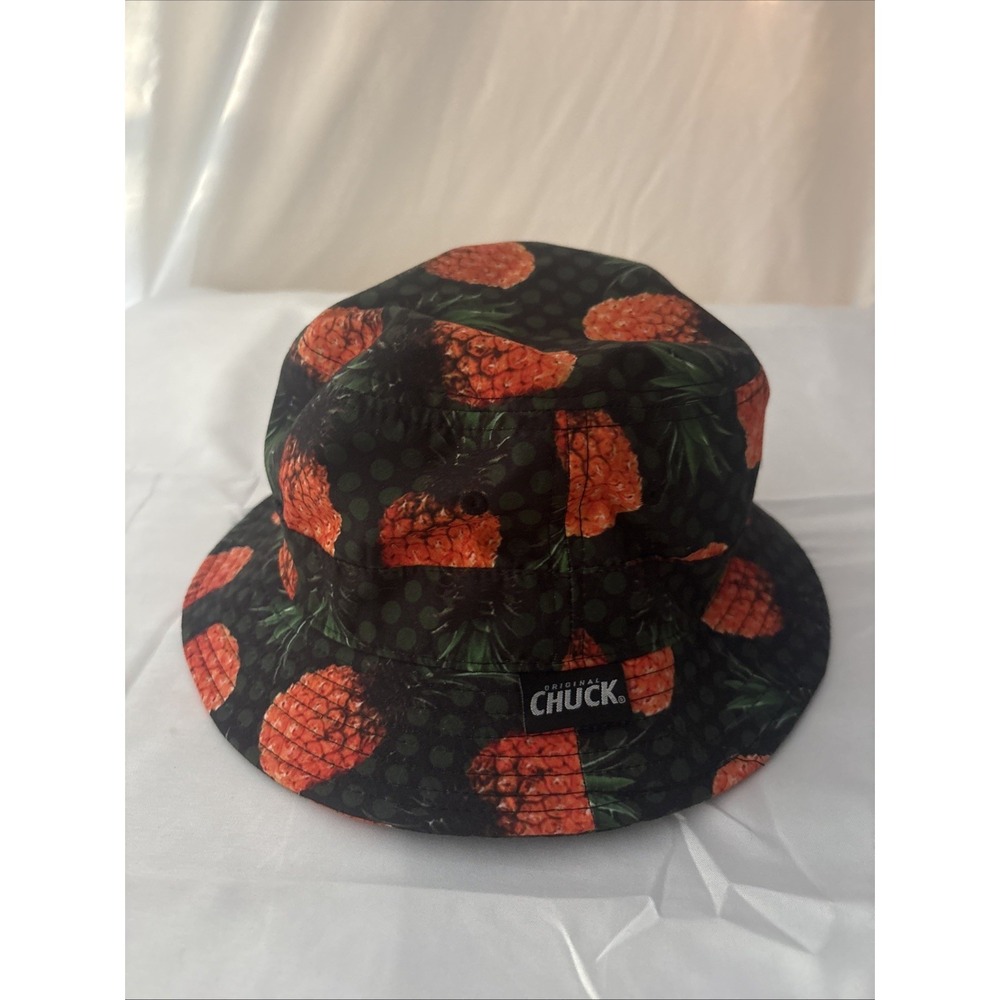 Tropical Bucket Hat Original Chuck Pineapple Palm Print Vibrant One Size Unisex